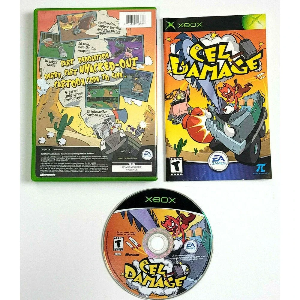 CEL DAMAGE - XBOX‎ - COMPLETE!